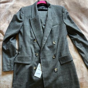 Zara checked suit